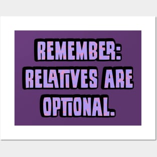 relatives are optional Posters and Art